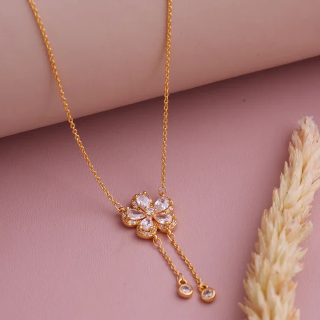 Crystal Flower Necklace