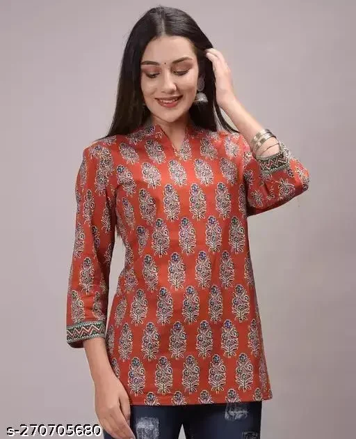 Women’s Cotton Printed Top