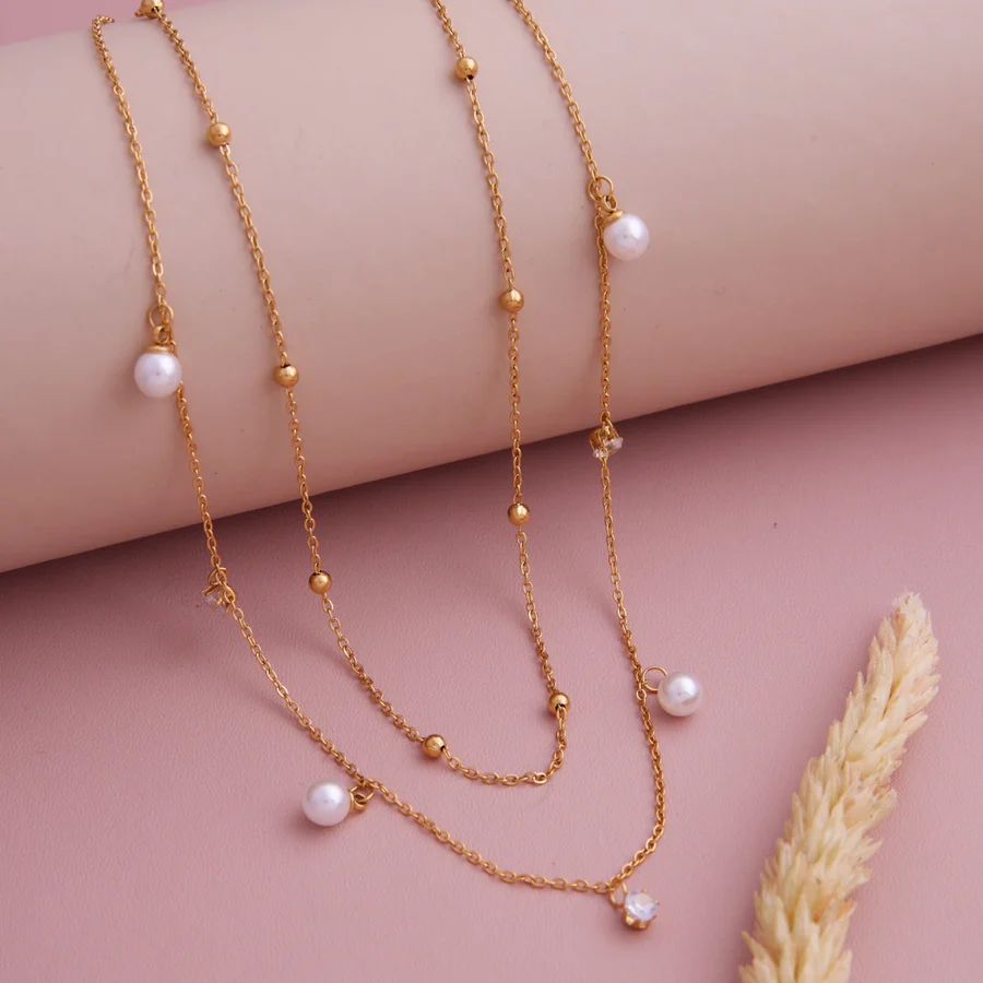 White Brass Necklace