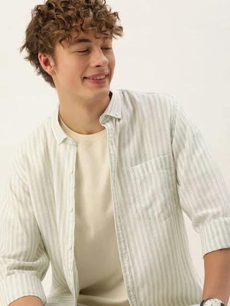 Men's Striped Casual Shirt