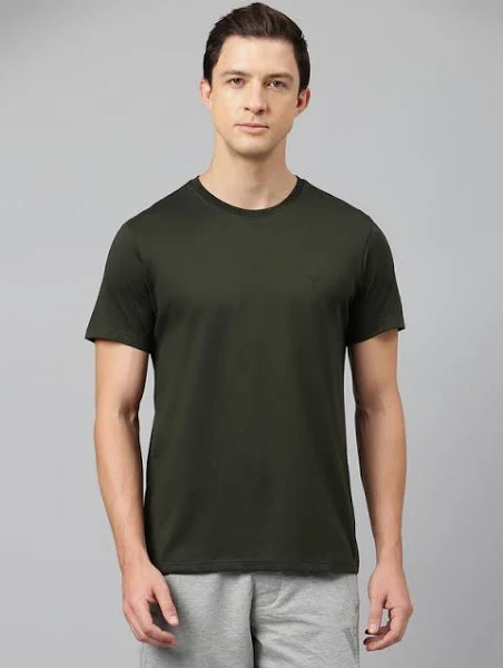 Men's Solid Crew Neck T-Shirt